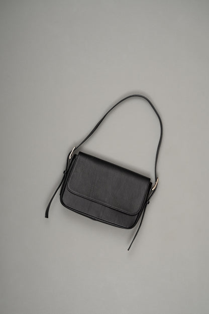 Leather Shoulder Bag [Dumbo](Black)