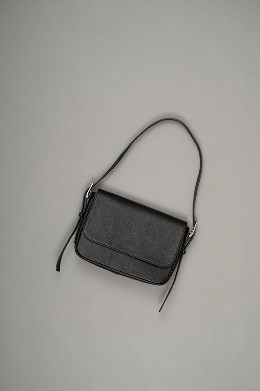 Leather Shoulder Bag [Dumbo](Black)
