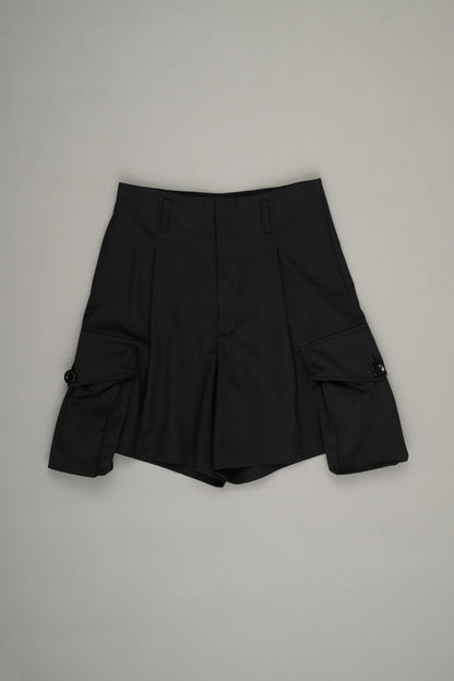 【Pre Order】Layered Cargo Shorts ( Black )