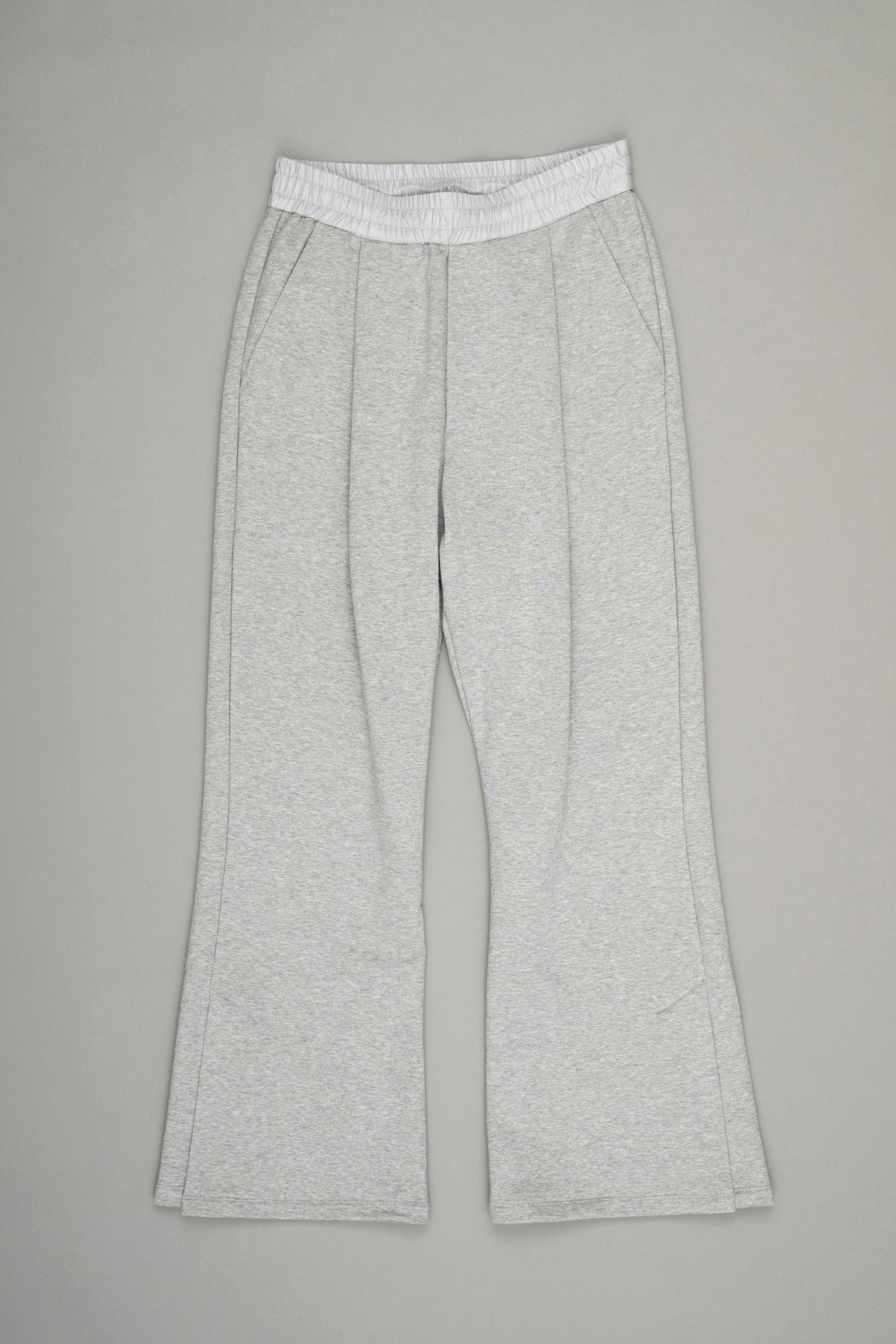 【Pre Order】Slit Flare Sweatpants(Heather Gray)