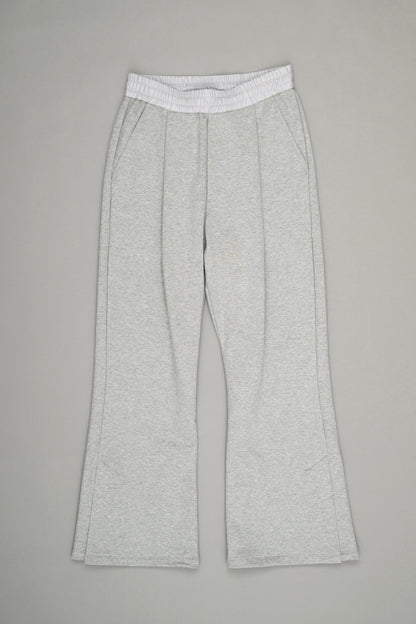 【Pre Order】Slit Flare Sweatpants(Heather Gray)