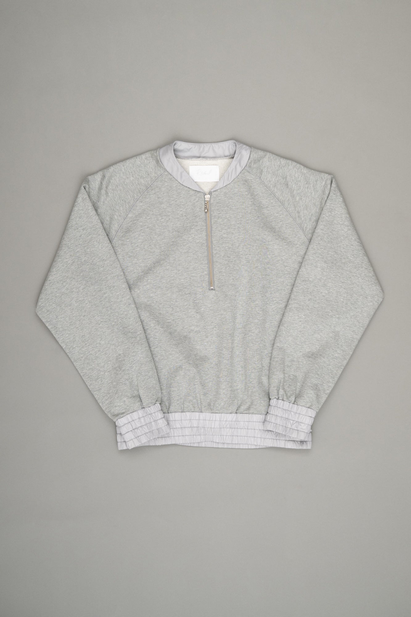 【Pre Order】Half-Zip Sweatshirt ( Heather Gray )