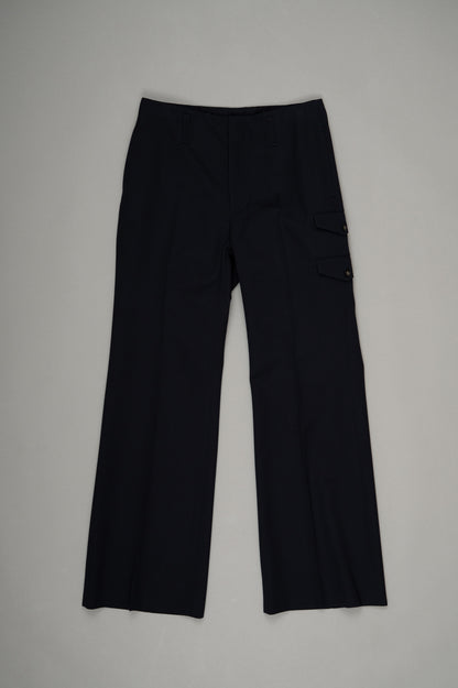 【PRE ORDER】Wide Flare Trousers(Navy)