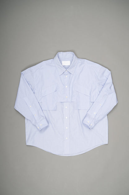 Layered Shirt (Sax Stripe)