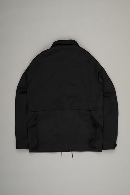 【Pre Order】Layered Military Coat ( Black )