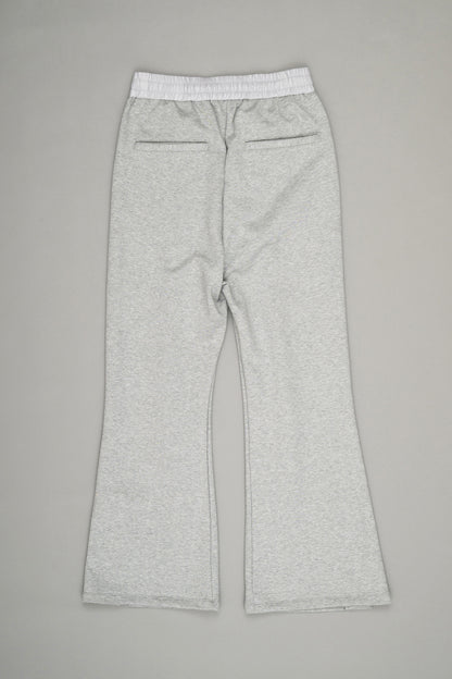 【Pre Order】Slit Flare Sweatpants(Heather Gray)