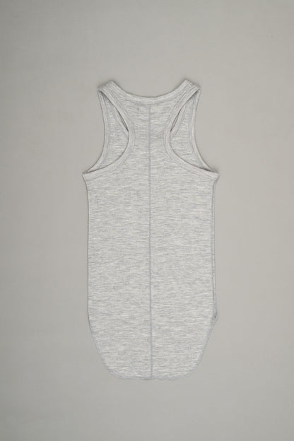 【Pre Order】Henley Neck Tank Top ( Heather Gray )