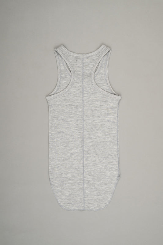 【Pre Order】Henley Neck Tank Top ( Heather Gray )