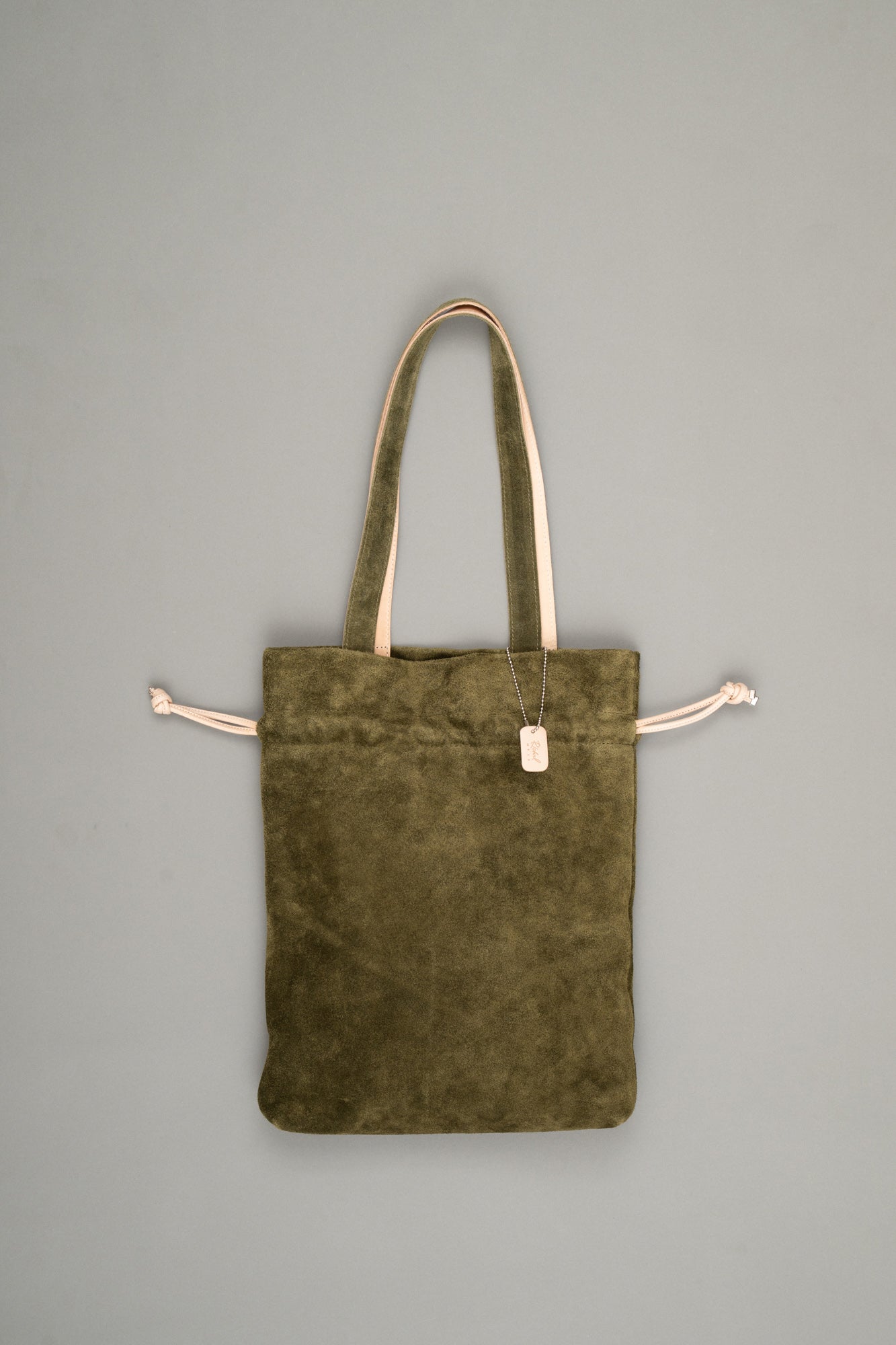 【Pre Order】Drawstring Tote Bag ( Khaki )