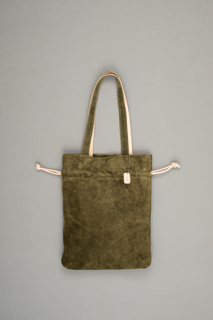 【Pre Order】Drawstring Tote Bag ( Khaki )