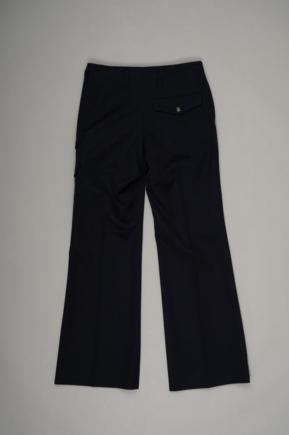 【PRE ORDER】Wide Flare Trousers(Navy)
