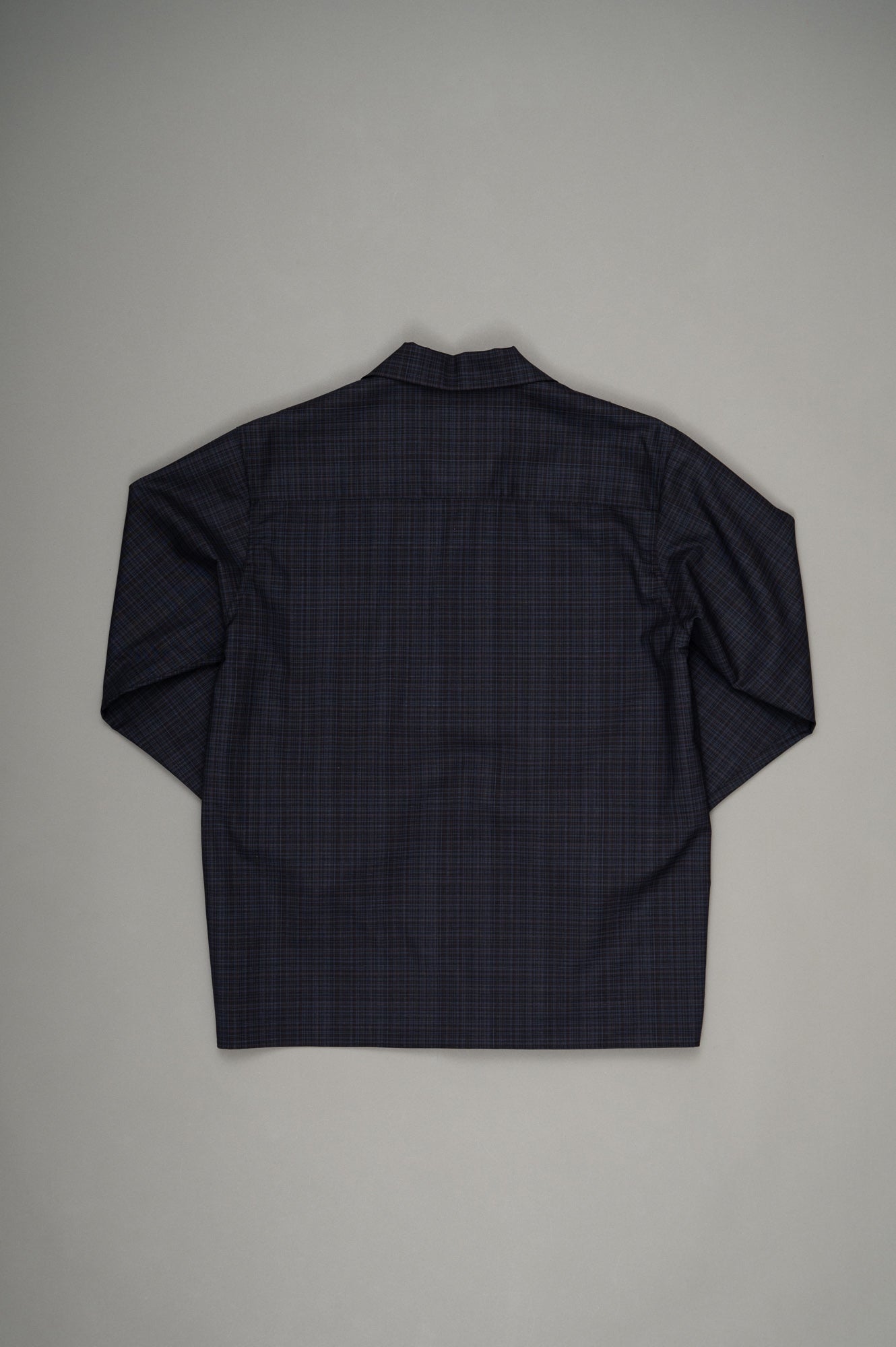 Box Opencollar Shirt Jacket(Navy Check)