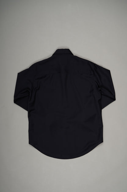 Two-Tone Military Shirt(Navy x M.Gray)