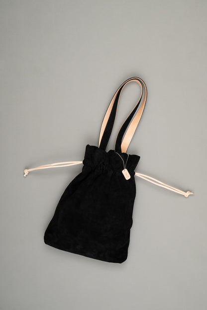 【Pre Order】Drawstring Tote Bag ( Black )
