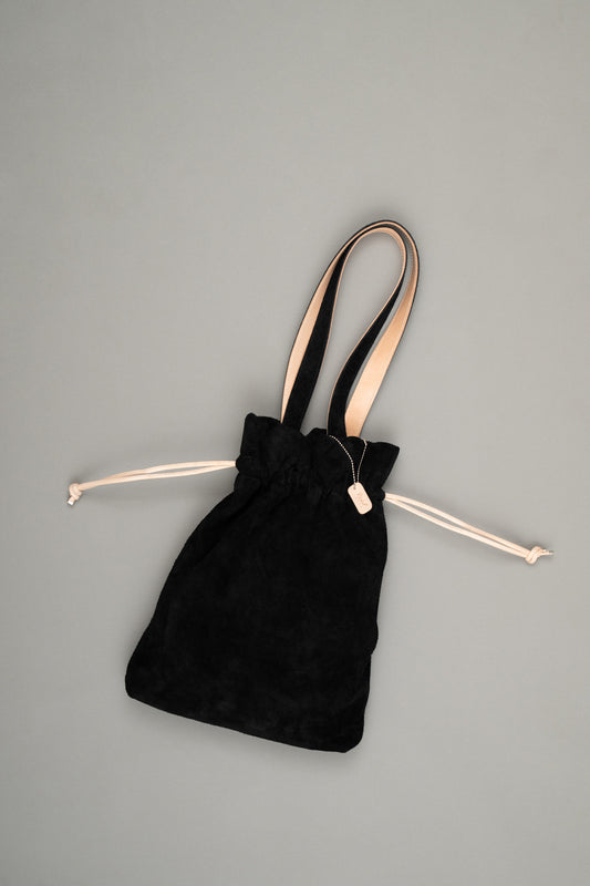 【Pre Order】Drawstring Tote Bag ( Black )