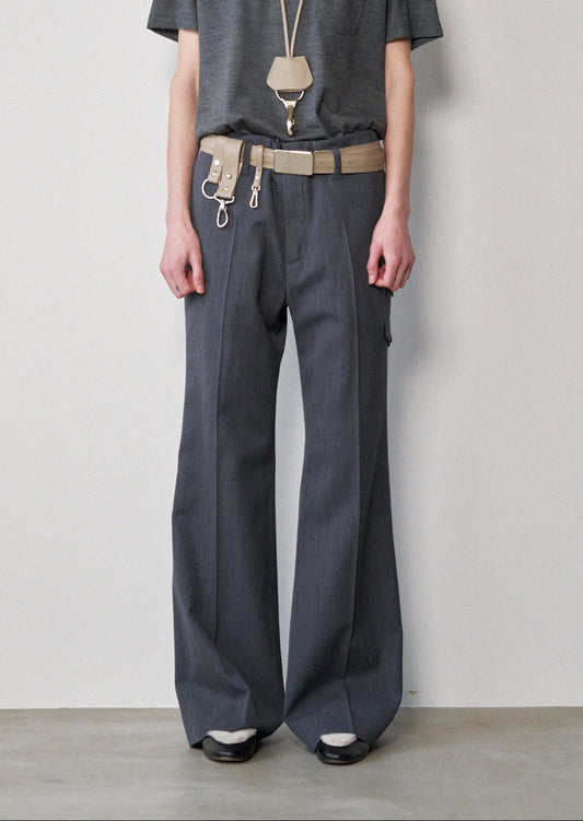 【PRE ORDER】Wide Flare Trousers(M.Gray)