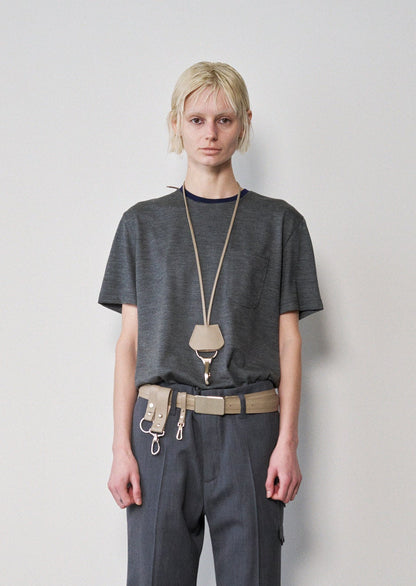Two-Tone T Shirt(M.Gray x Navy)