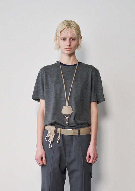 Two-Tone T Shirt(M.Gray x Navy)