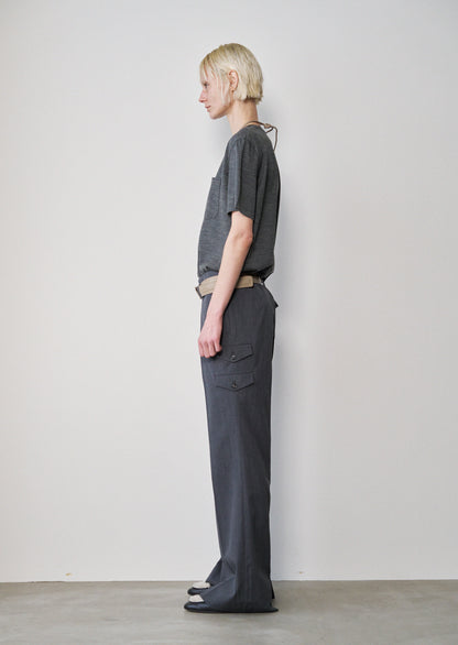Two-Tone T Shirt(M.Gray x Navy)