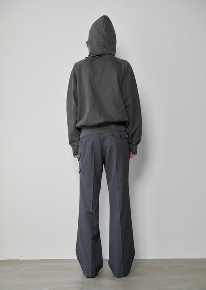 Processed Half-Zip Sweat Hoodie(Gray)