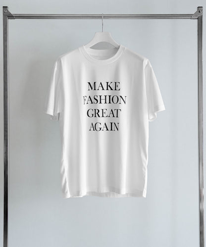 SLOGAN TEE - WHITE x BLACK