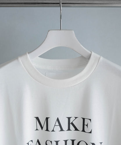 SLOGAN TEE - WHITE x BLACK