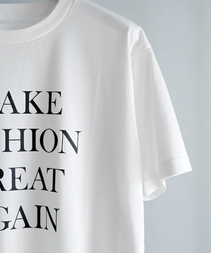 SLOGAN TEE - WHITE x BLACK