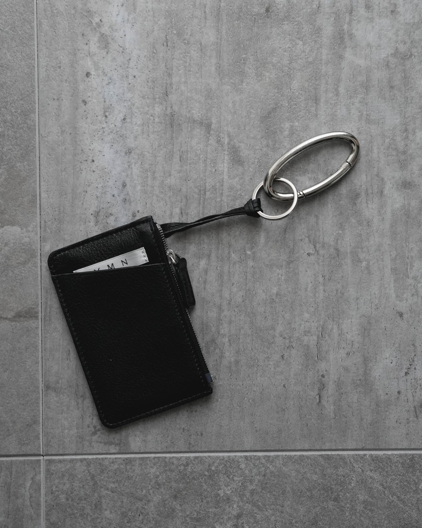 LEATHER MINI CARDCASE (Carabiner Model)