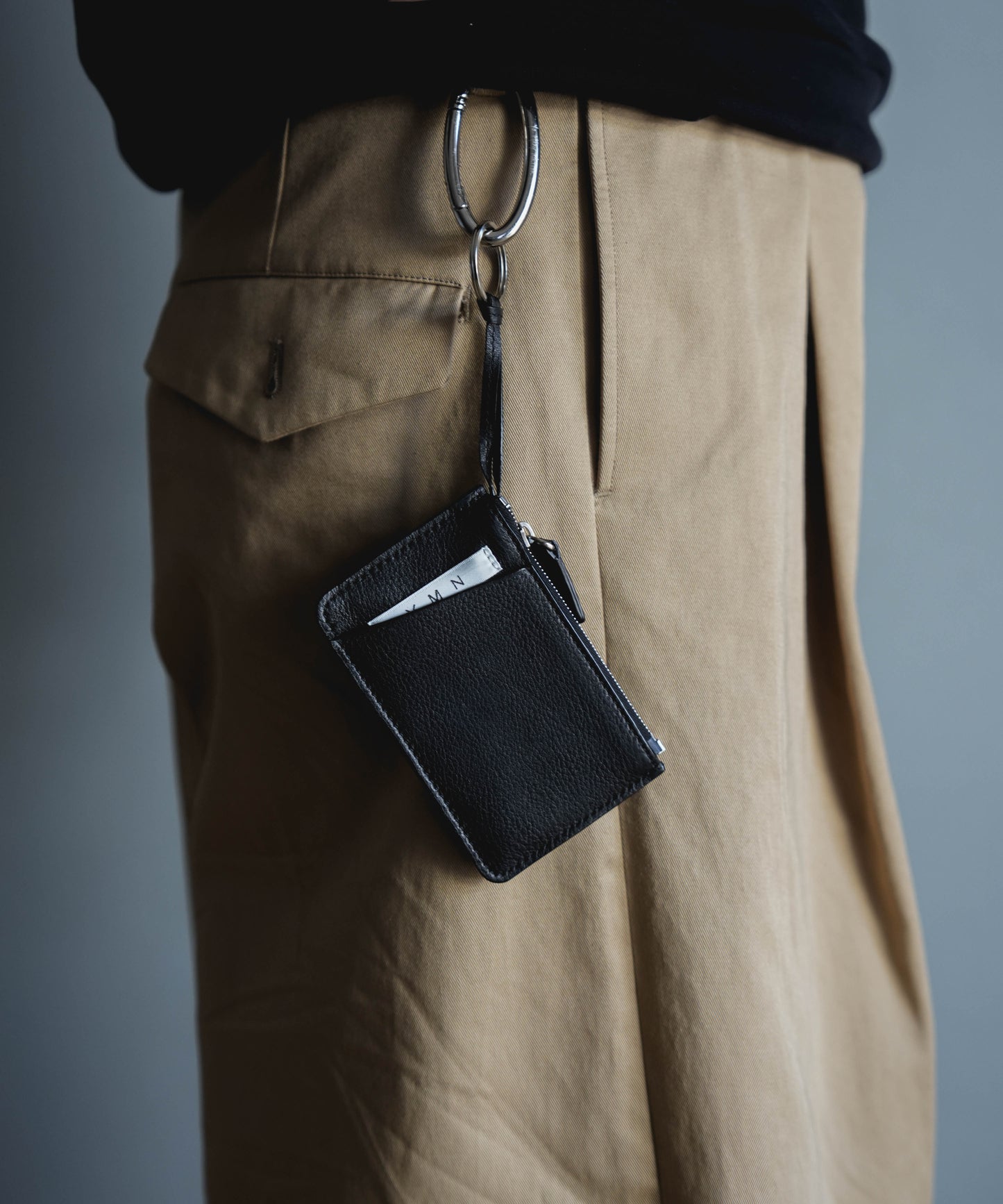 LEATHER MINI CARDCASE (Carabiner Model)