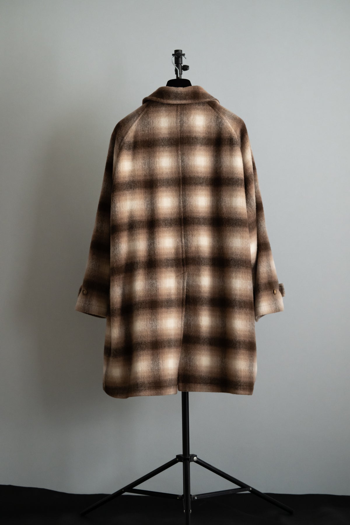 Wool Baggy Coat（Beige Check）