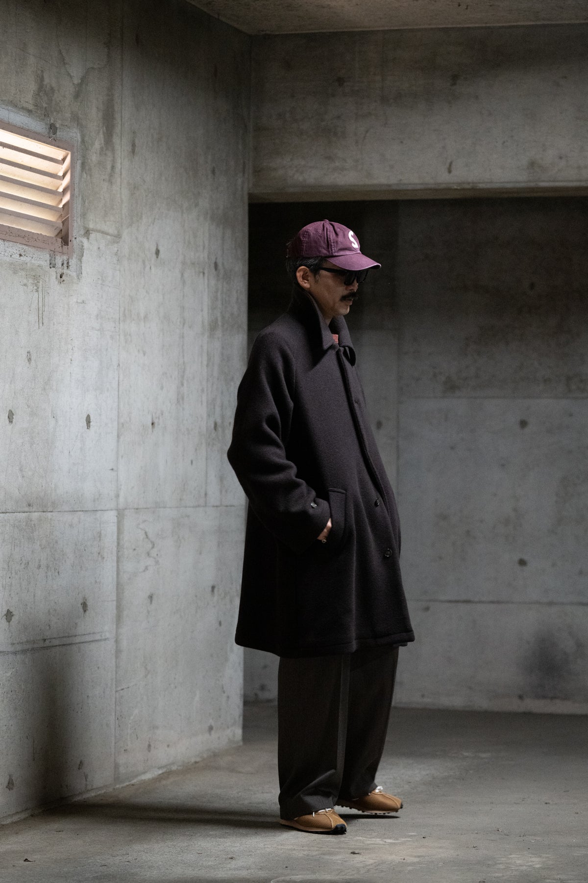 Wool Baggy Coat（Brown）