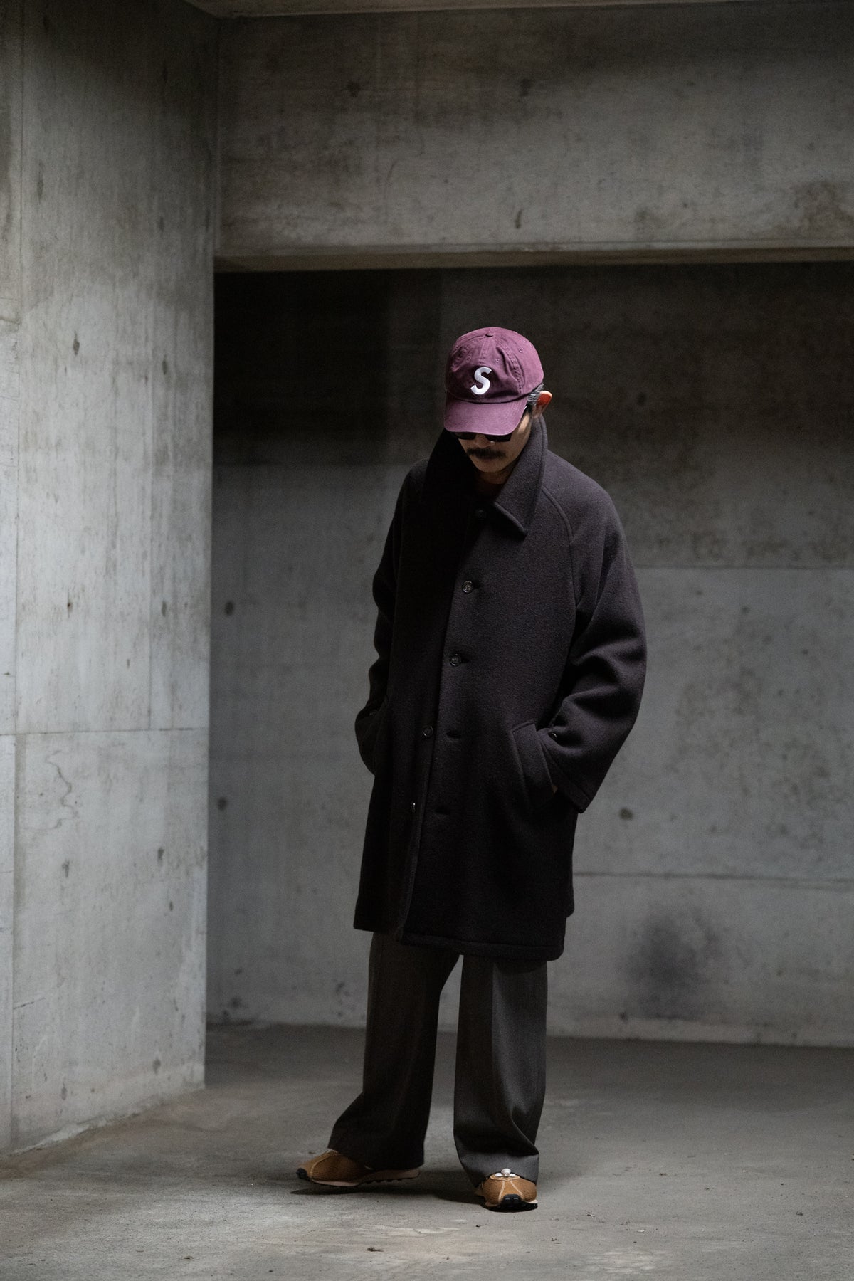 Wool Baggy Coat（Brown）