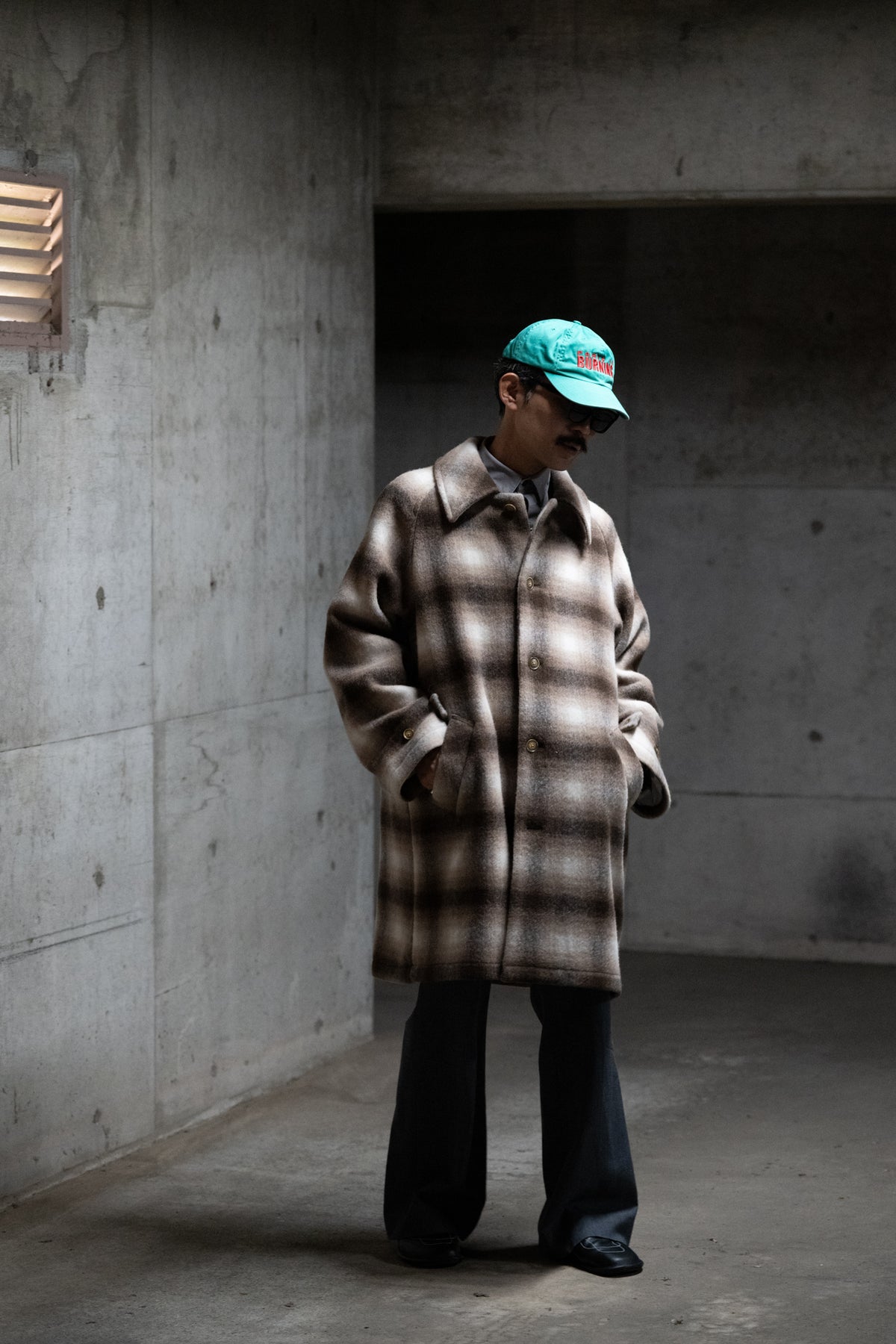Wool Baggy Coat（Beige Check）