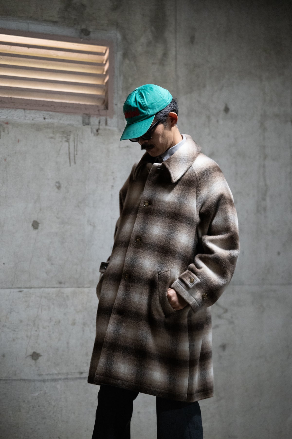 Wool Baggy Coat（Beige Check）