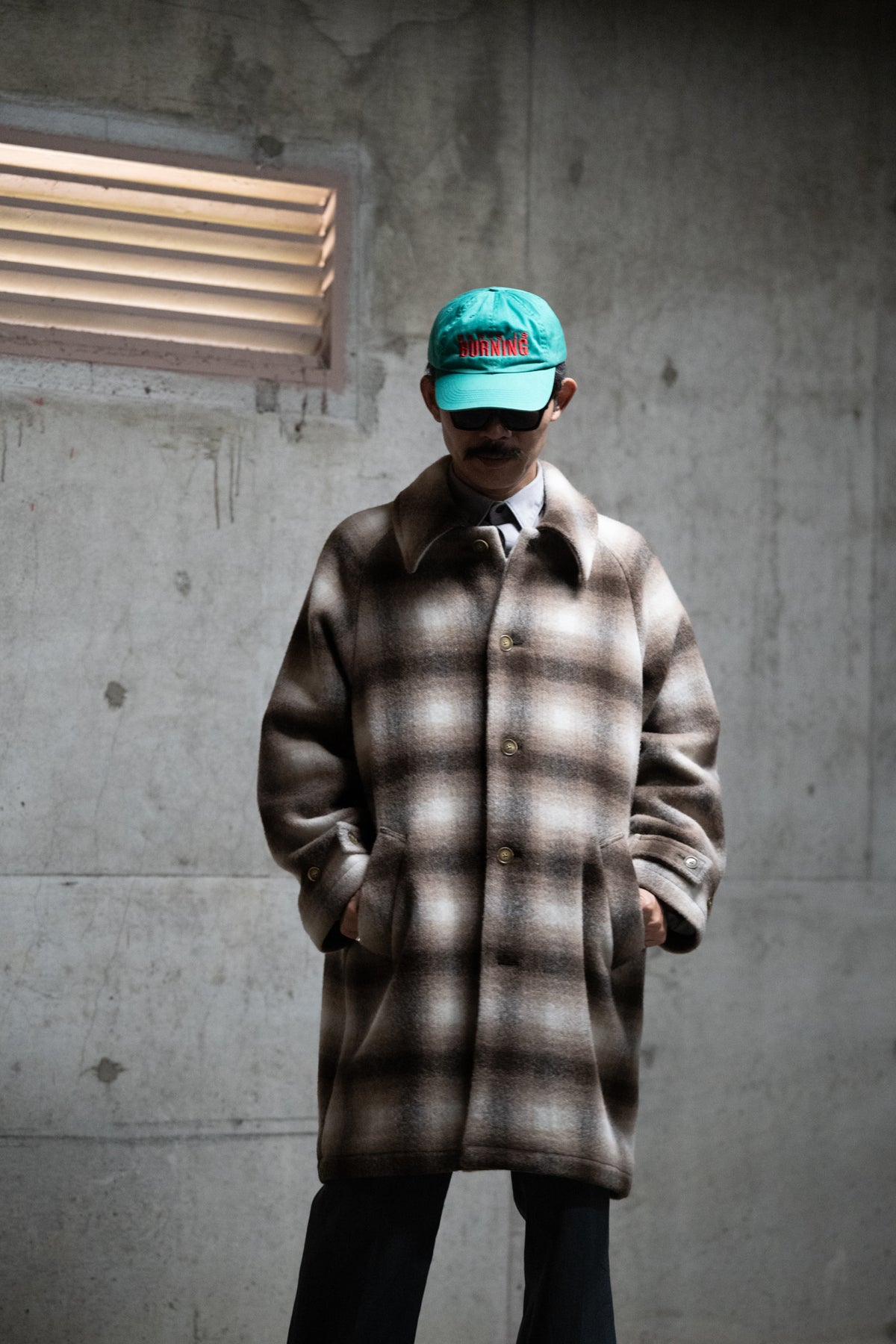 Wool Baggy Coat（Beige Check）