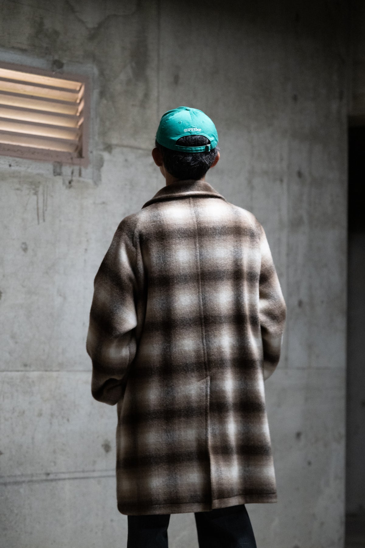 Wool Baggy Coat（Beige Check）