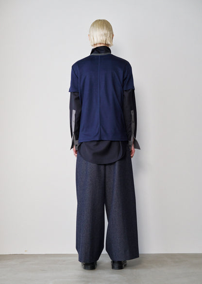Two-Tone T Shirt(Navy x M.Gray)