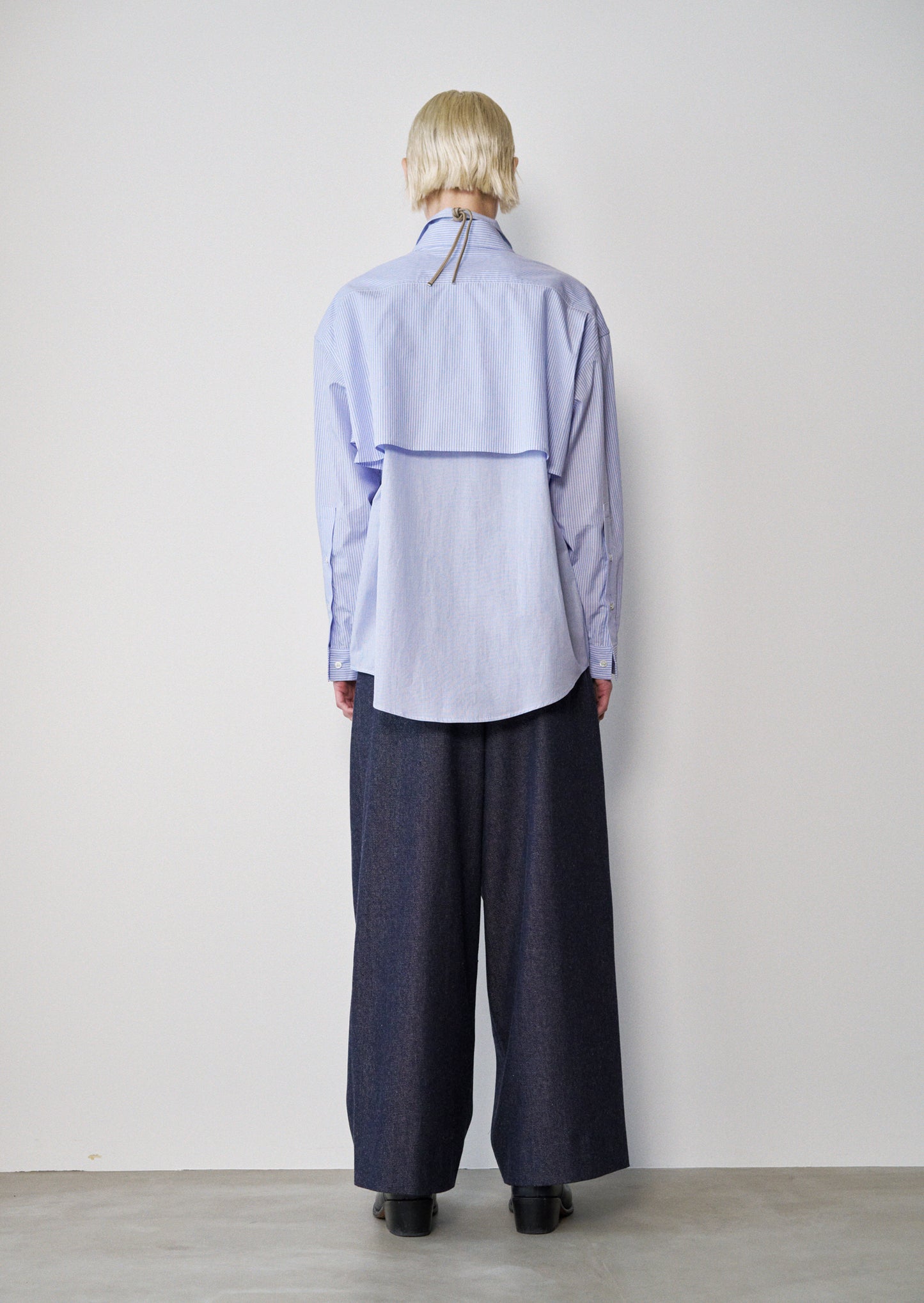 Layered Shirt (Sax Stripe)