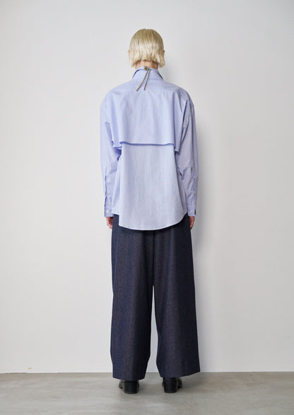 Layered Shirt (Sax Stripe)