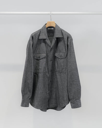 marka別注オフィサーシャツ(BLACK)