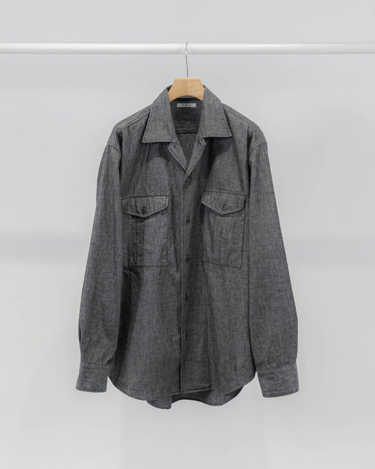 marka別注オフィサーシャツ(BLACK)