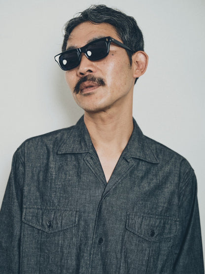marka別注オフィサーシャツ(BLACK)
