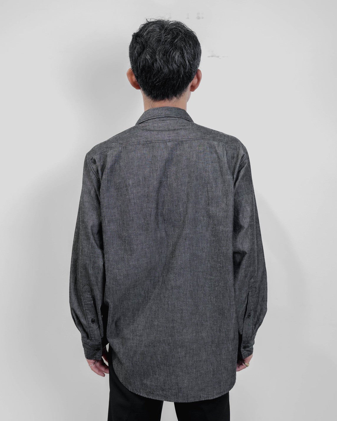 marka別注オフィサーシャツ(BLACK)