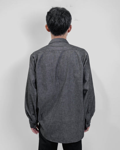 marka別注オフィサーシャツ(BLACK)