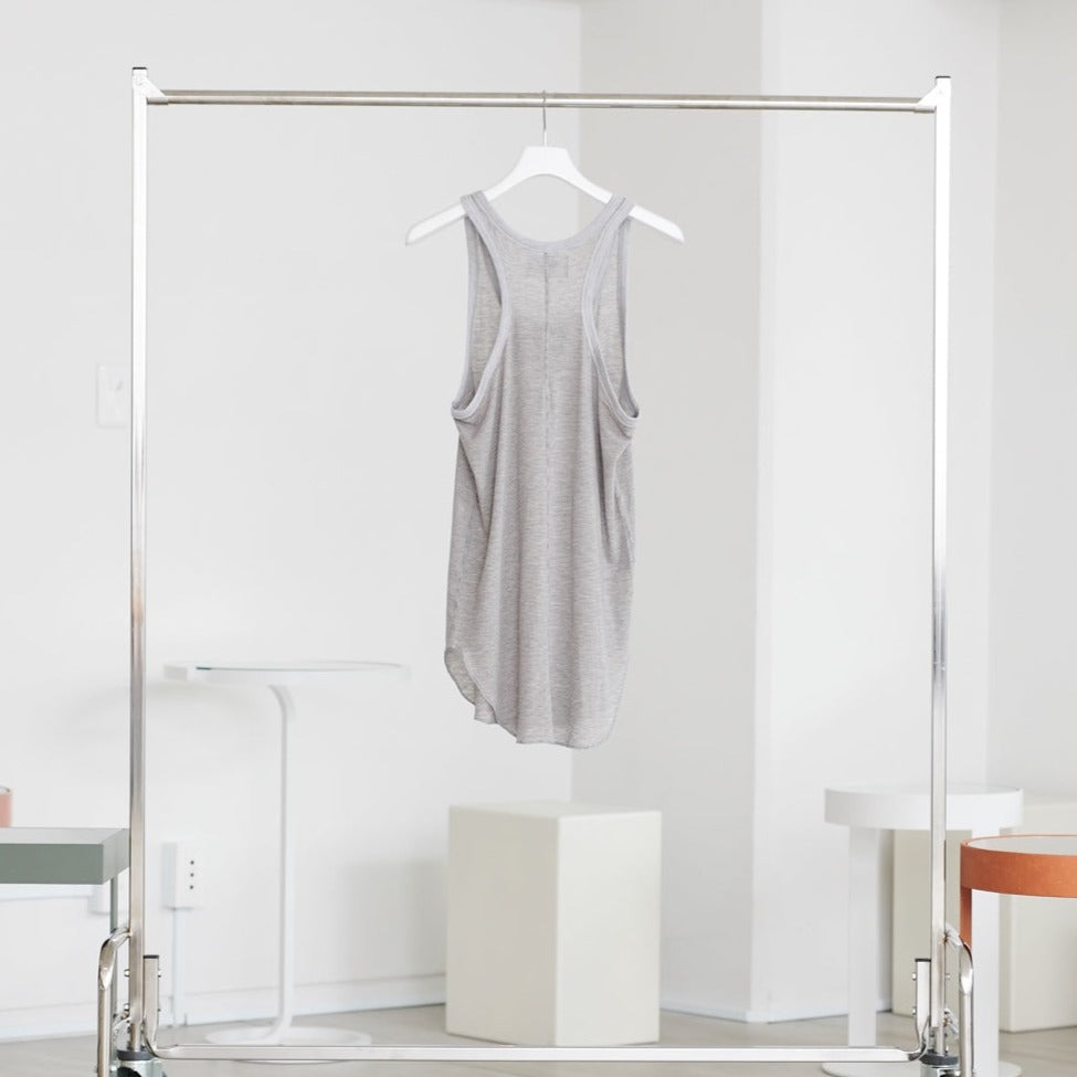 LONG TANKTOP - GRAY BORDER