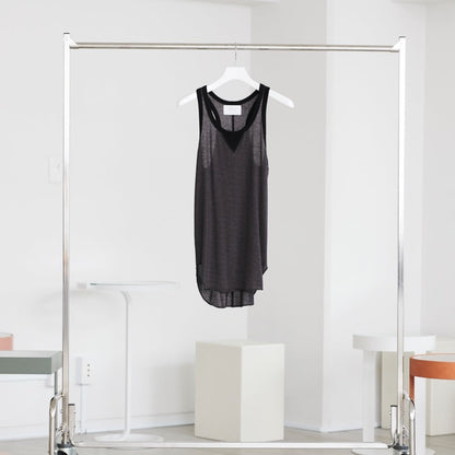 LONG TANKTOP - BLACK BORDER