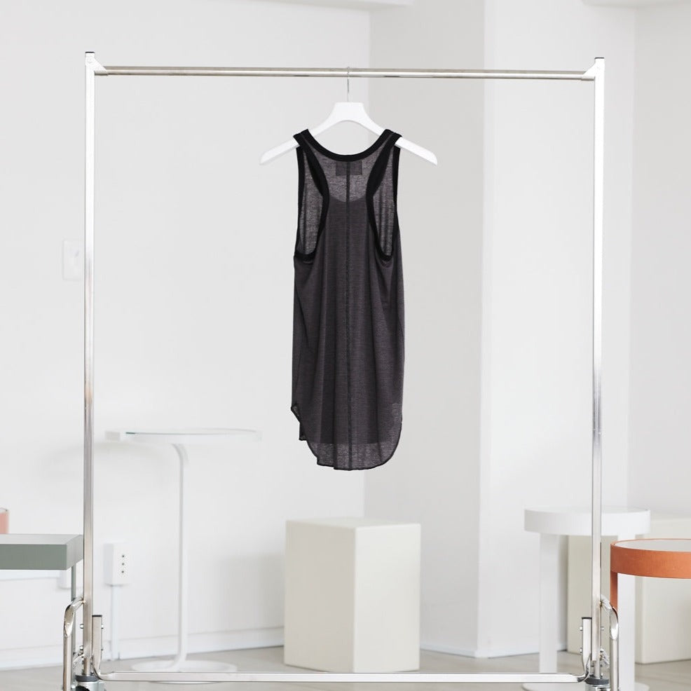 LONG TANKTOP - BLACK BORDER
